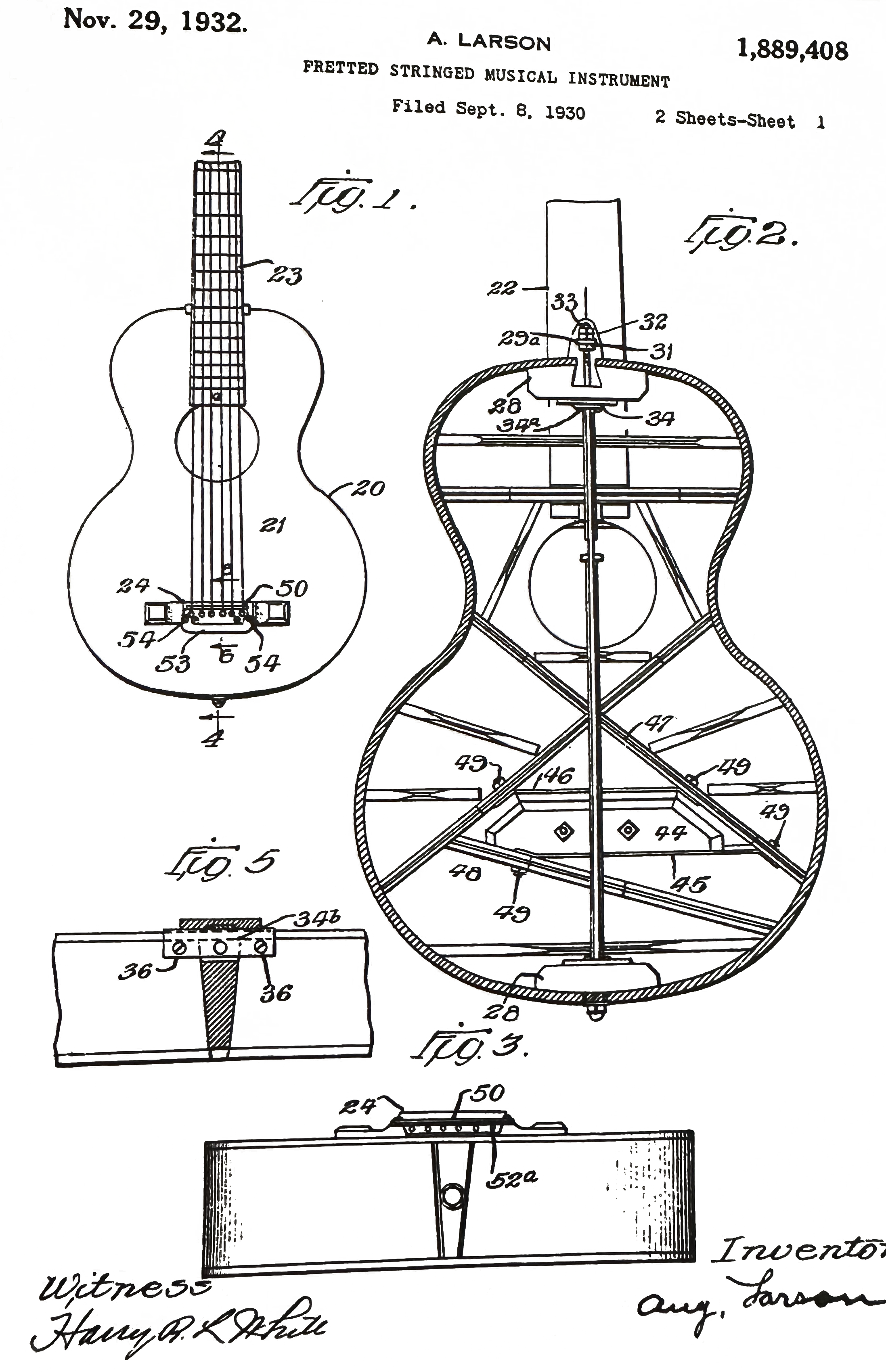 The 1904 Patent That Reinvented the Guitar’s Backbone