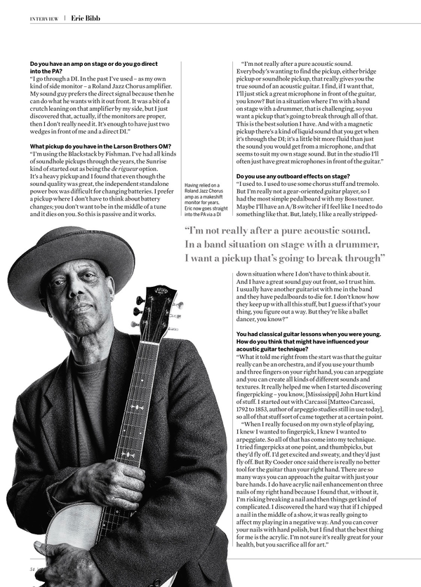 Eric Bibb Interview in Guitarist Magazine June 26 - page 5